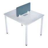 Modern Office Workstation Desk with Divider – 100×80 CM Huimei Furniture