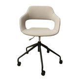 Humei CM-XS-077S Modern Swivel Office Chair – Dual-Tone Ergonomic Design with Black Metal Base Huimei Furniture