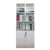 Huimei 2 Door Glass Cabinet 720-C03, White Color Huimei Furniture