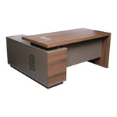 140/160/180 cm Executive Office Table, Brown & Grey Color Huimei Furniture