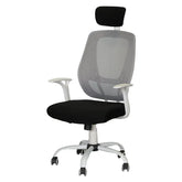 Huimei MA-319 Ergonomic Mesh Office Chair with Headrest – Black & White Huimei Furniture
