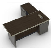 Huimei Executive Office Table, Brown, SB-1401 / SB-1601 Huimei Furniture