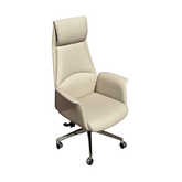 Huimei YS-2517-A Executive Office Chair, Offwhite