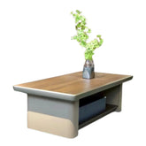 Huimei SB-1468 Modern Coffee Table – 140x68x42 cm Wooden Center Table with Storage Shelf Huimei Furniture