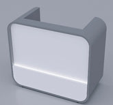 Huimei Modern Compact Reception Desk with LED Light Panel Huimei Furniture