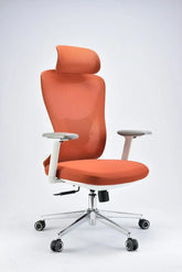 Humei 836-A Ergonomic Mesh High-Back Office Chair with Headrest – Orange Huimei Furniture