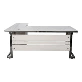 Huimei Executive Office Table – Glossy White Color Huimei Furniture