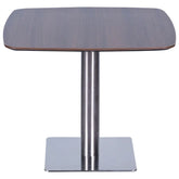 Huimei Brown Square Meeting Table with Metal Base Huimei Furniture