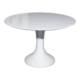 Huimei Round Shape Meeting Table – Glossy White Finish Huimei Furniture