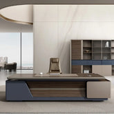 Huimei Executive L-Shaped Office Table – Brown 320 CM Huimei Furniture