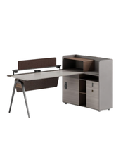 YD-1813-1 Modern Office Workstation Desk with Side Storage β 140 Γ 120 cm