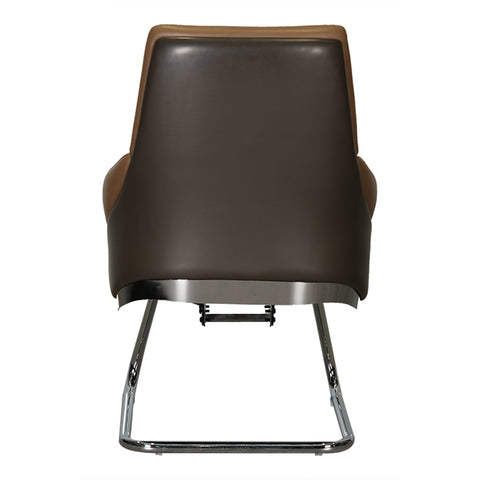 Huimei Office Visitor Chair YS-1524-C, Brown Color