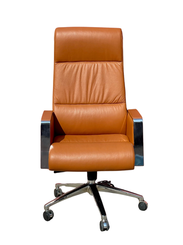 Huimei High Back Executive Office Chair – Original Leather Finish