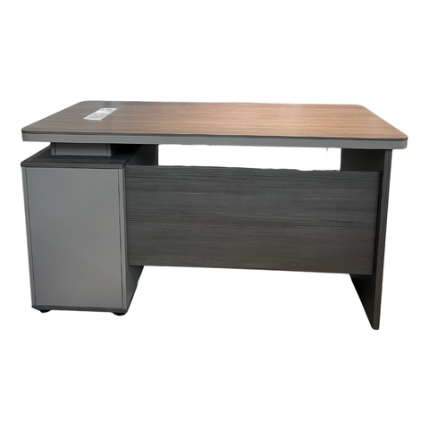 ZY Series Modern Office Desk with Side Cabinet – Available in 120 cm & 140 cm