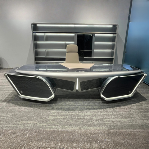 HUIMEI Executive Desk – Luxury High-End Aircraft-Modeling CEO Table (260 × 100 cm)