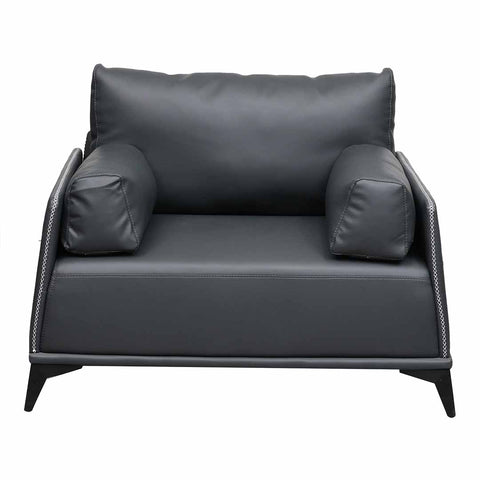 Huimei PU Leather Sofa Set Grey Color, 2106-P