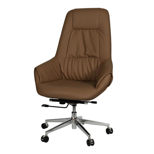 Huimei High Back Office Chair, 2212-A Brown Color