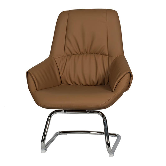 Huimei Office Visitor Chair 2212-C Brown Color