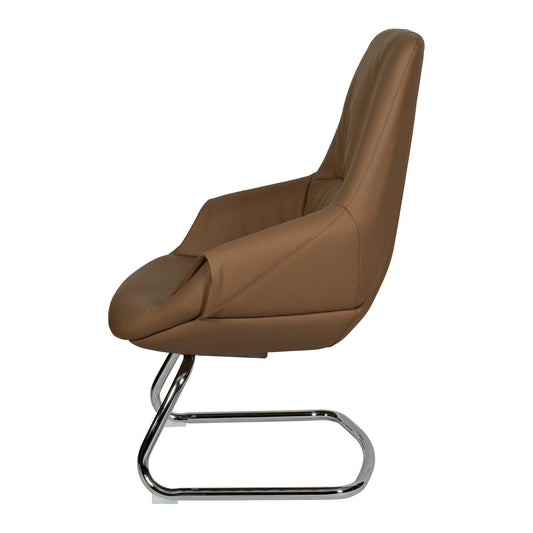 Huimei Office Visitor Chair 2212-C Brown Color