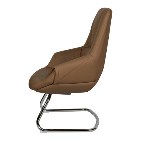 Huimei Office Visitor Chair 2212-C Brown Color