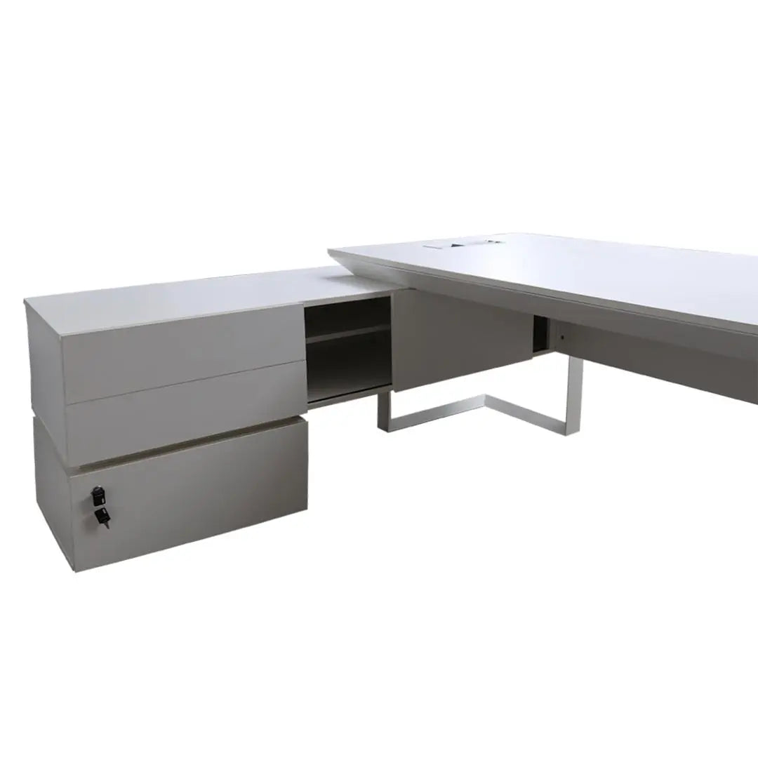 Executive Office Table 720-T01-2.4 White Color Huimei Furniture