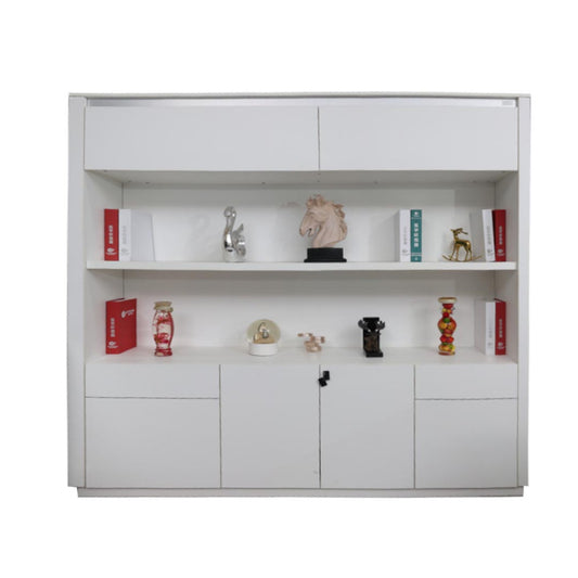 Huimei Office Cabinet 720-C01, Matt White Color