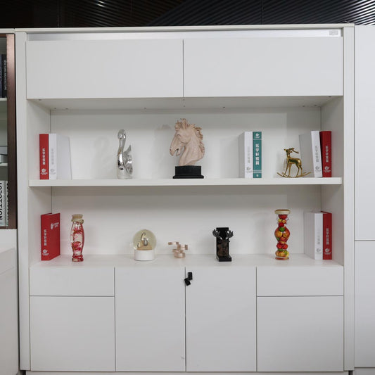 Huimei Office Cabinet 720-C01, Matt White Color