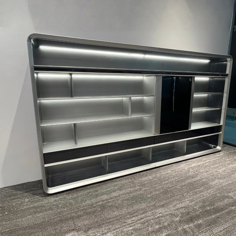 DW-FLY-A006 Executive Back Cabinet – Luxury High-End Aircraft-Modeling Storage Unit (300 × 45 × 202.5 cm)