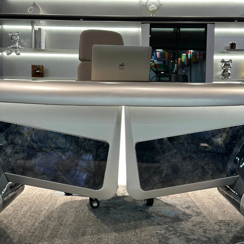 HUIMEI Executive Desk – Luxury High-End Aircraft-Modeling CEO Table (260 × 100 cm)