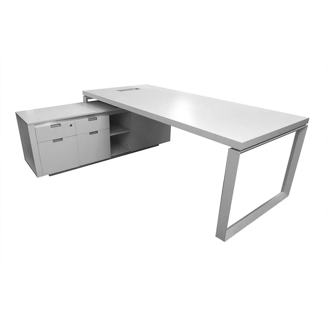 Executive Office Table 720-T02-2.2 Matt White Color Huimei Furniture