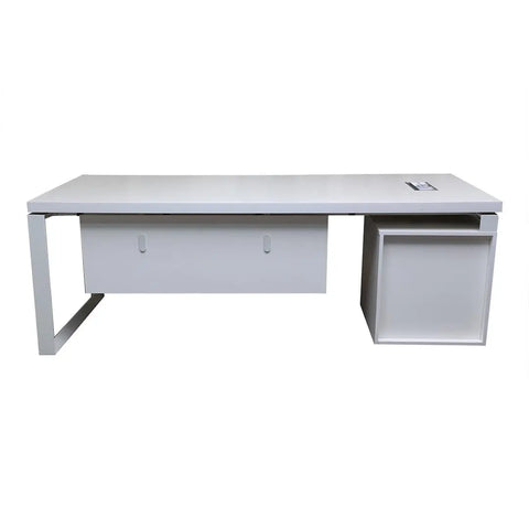 Executive Office Table 720-T02-2.2 Matt White Color Huimei Furniture