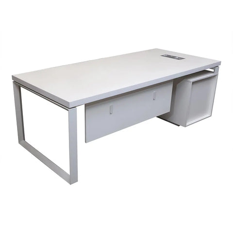 Executive Office Table 720-T02-2.2 Matt White Color Huimei Furniture