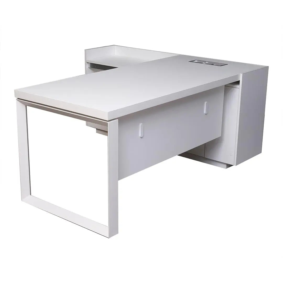 Executive Office Table 720-T03 Matt White Color Huimei Furniture
