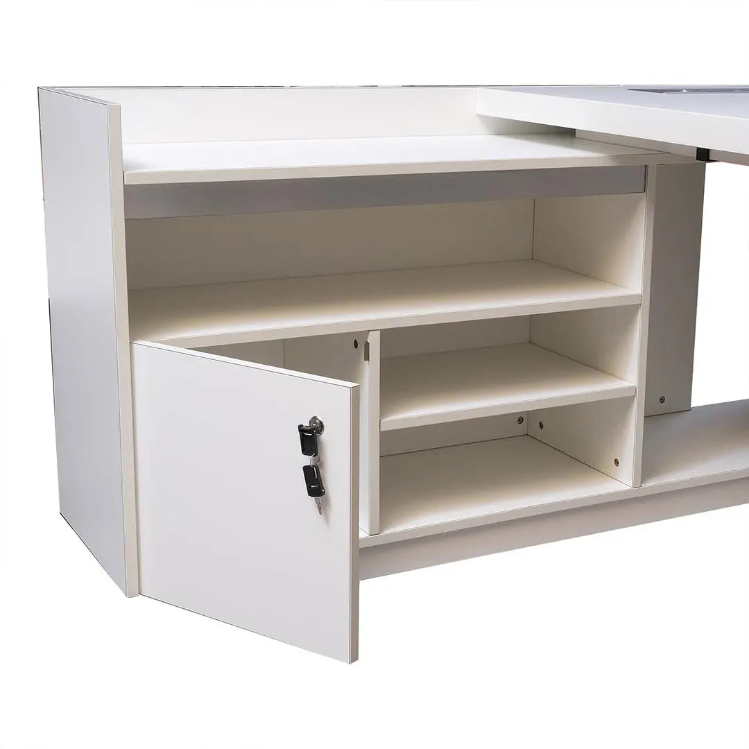 Executive Office Table 720-T03 Matt White Color Huimei Furniture