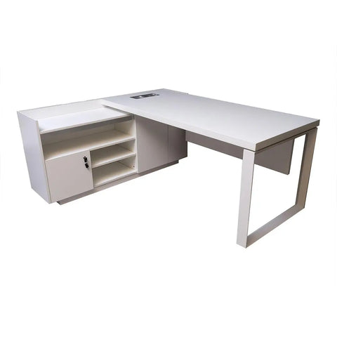 Executive Office Table 720-T03 Matt White Color Huimei Furniture
