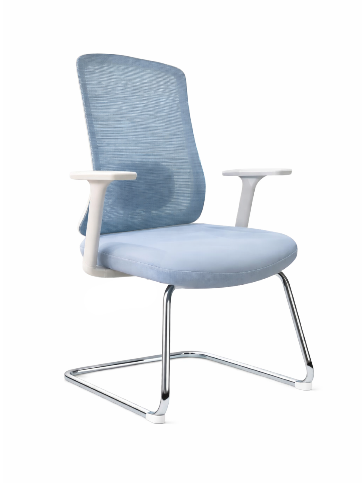 835-C Mesh Visitor Chair with Chrome Sled Base