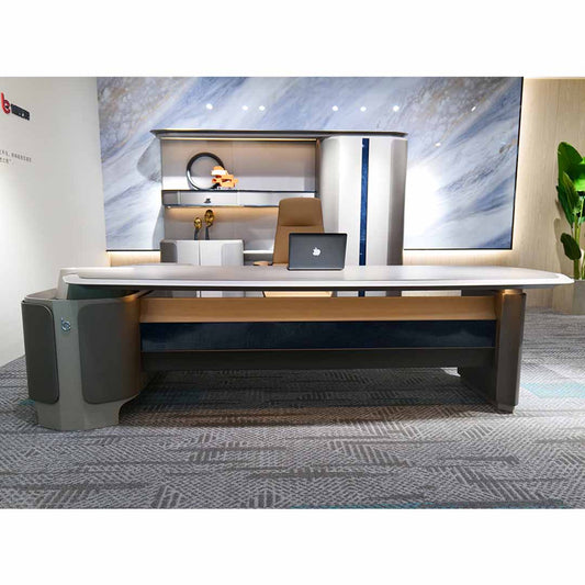 Huimei Executive Office Table, Grey Color, BB01-T01