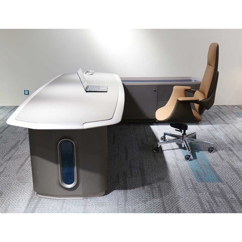 Huimei Executive Office Table, Grey Color, BB01-T01