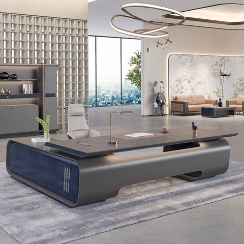 Huimei Executive Office Table, Grey Color, BC01-T01