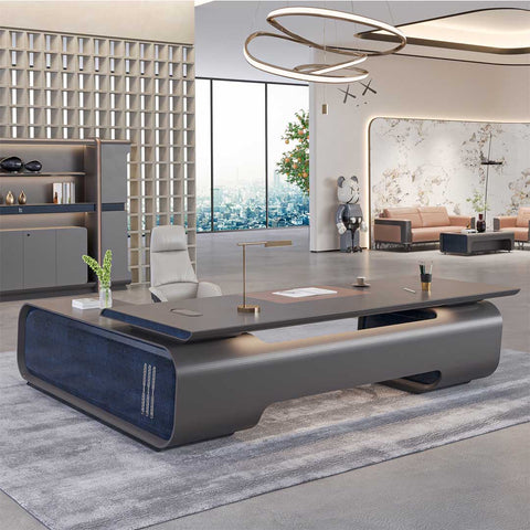 Huimei Executive Office Table, Grey Color, BC01-T01
