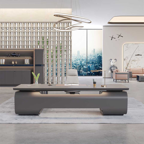 Huimei Executive Office Table, Grey Color, BC01-T01