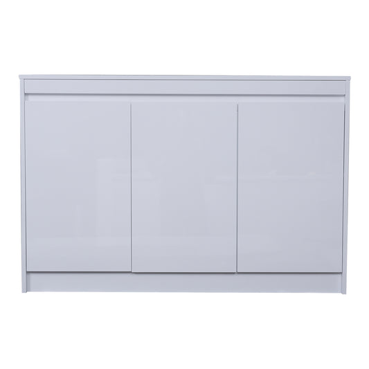 Huimei HDF Low Cabinet BG-9907 Glossy White Color
