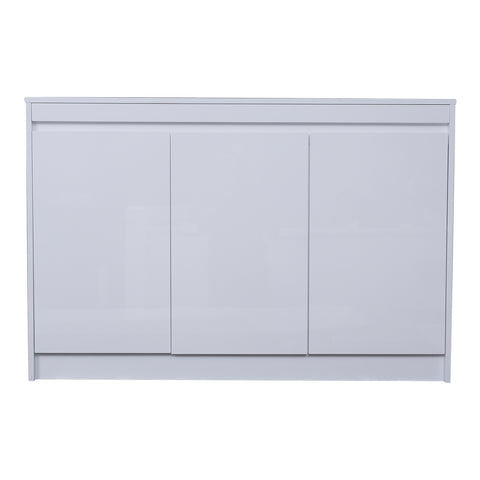 Huimei HDF Low Cabinet BG-9907 Glossy White Color