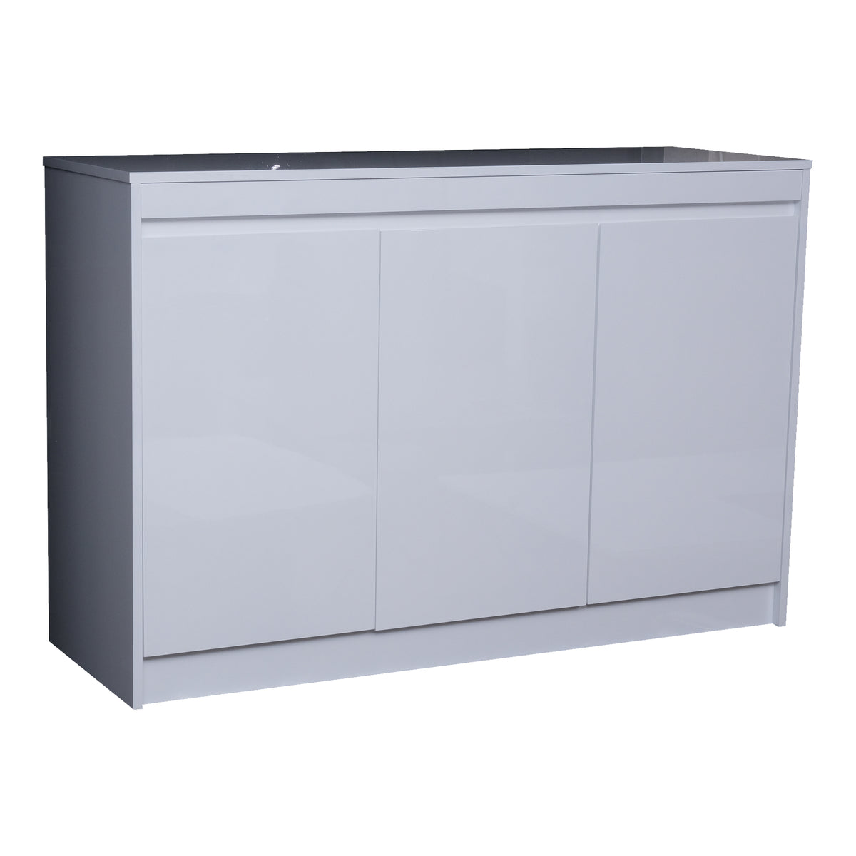Huimei HDF Low Cabinet BG-9907 Glossy White Color