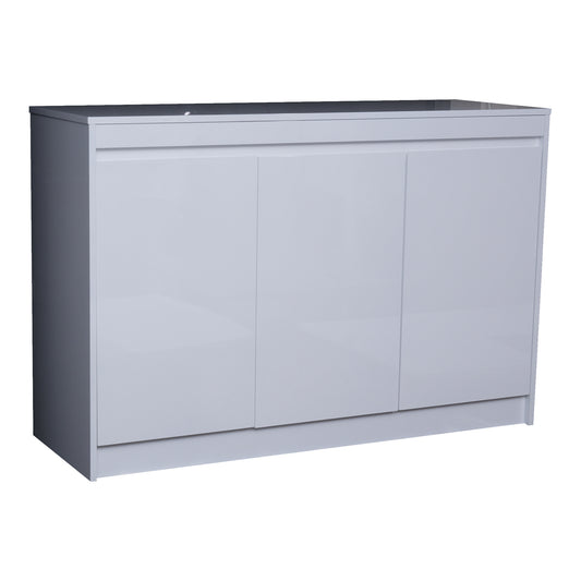 Huimei HDF Low Cabinet BG-9907 Glossy White Color