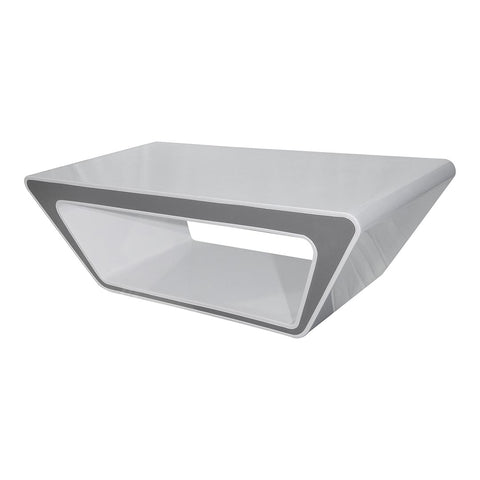 Huimei Glossy Coffee Table BG-9953 White Color