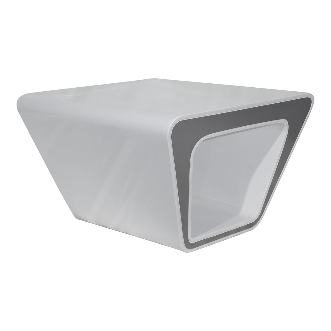 Huimei Glossy BG-9953-S Coffee Table, White Color