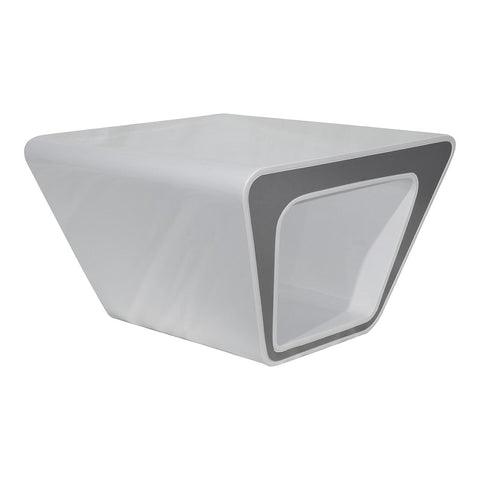 Huimei Glossy BG-9953-S Coffee Table, White Color