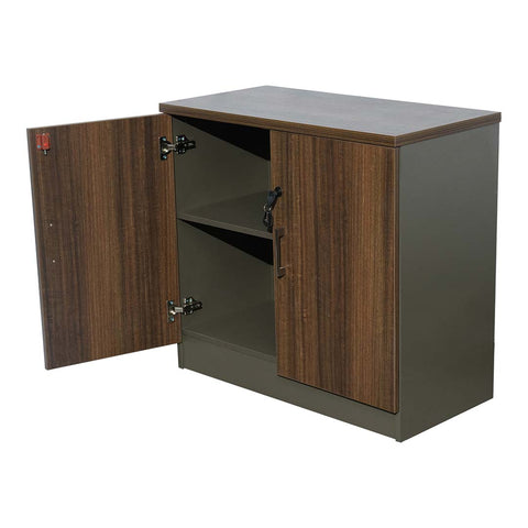 Two Door Office Cupboard BT-080 / BT-120 / BT-160 Brown Color