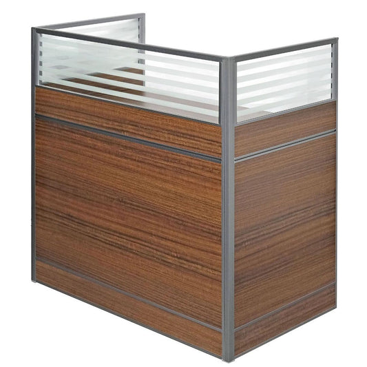 Huimei Cubicle Work Station 100/120 cm , Brown Color